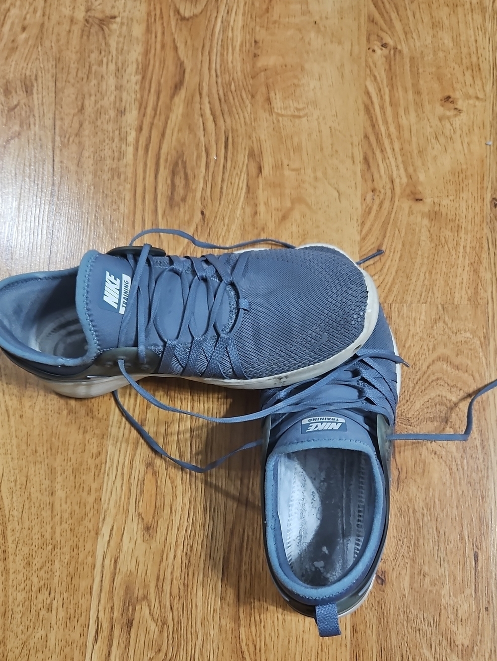 Nike Womens Slate Gray Mesh Training Sneakers
